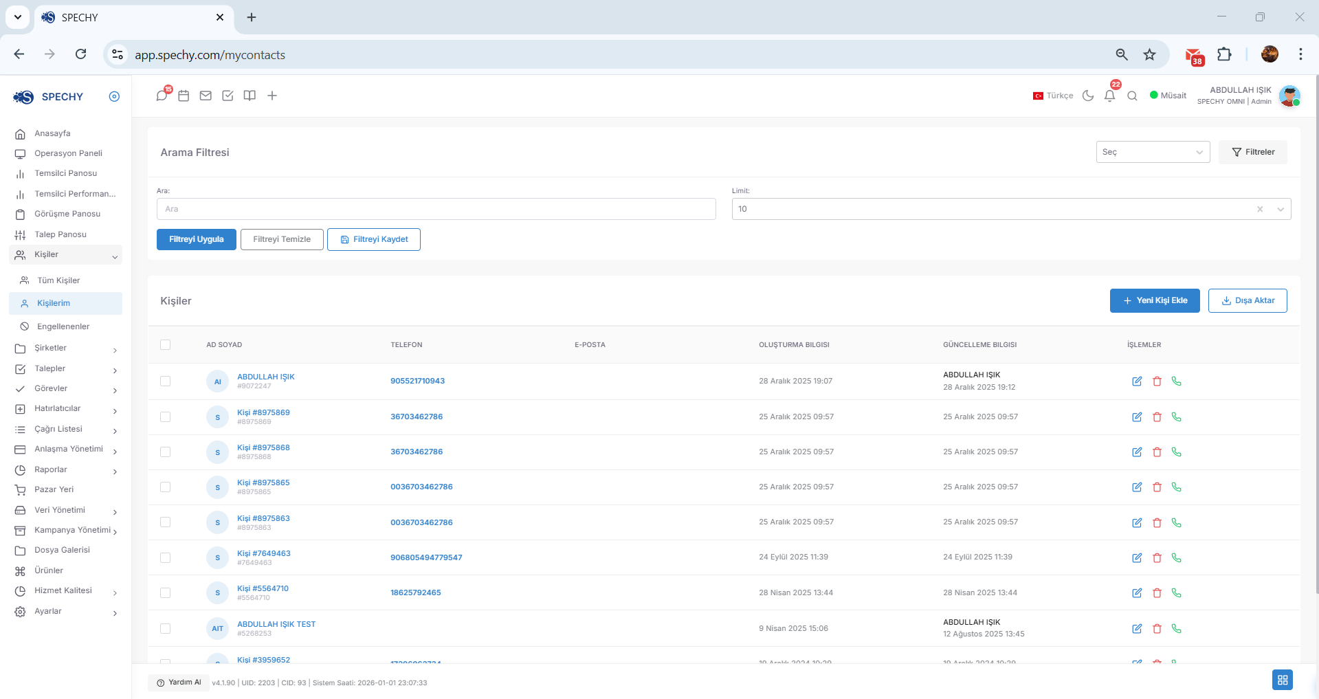 Professional Recommendation: Determine the 3 main filters you use most (e.g., Emergency Tracking, New Registrations, Priority Area) and save them. By making your transitions throughout the day through these registered lists, you can increase your focus time by 40%. screenshot 1