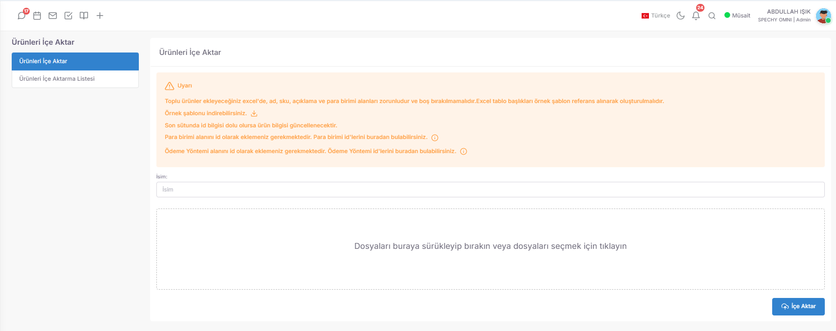 ⚙️ Technical Configuration and Import Tools screenshot 2