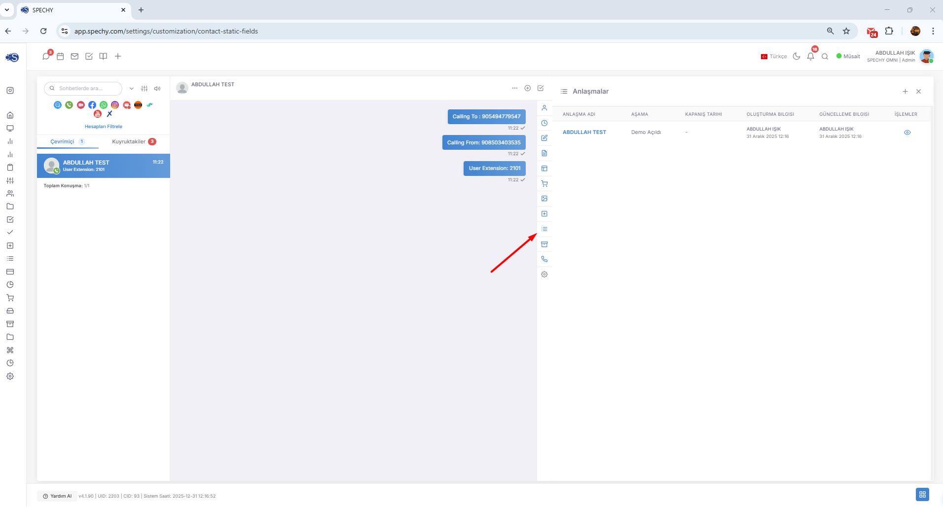 Professional Advice: If you close a conversation with the code "Will be called again", be sure to set up a Reminder at the same second. This way, the system will start the tracking process on your behalf and will alert you when the time comes. screenshot 1