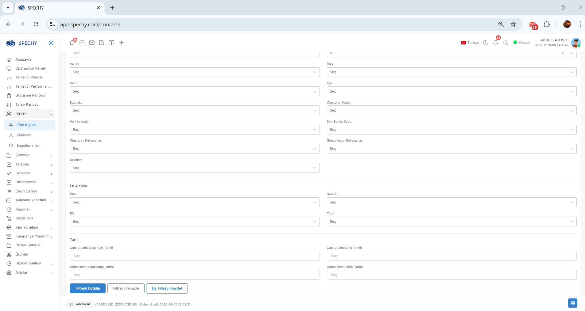 Professional Tip: Create a "Requiring Follow-up" filter for yourself in the "All People" field and save this filter. When you start your morning shift, you can instantly focus on the priority customer group you need to deal with by running this registered query. screenshot 1
