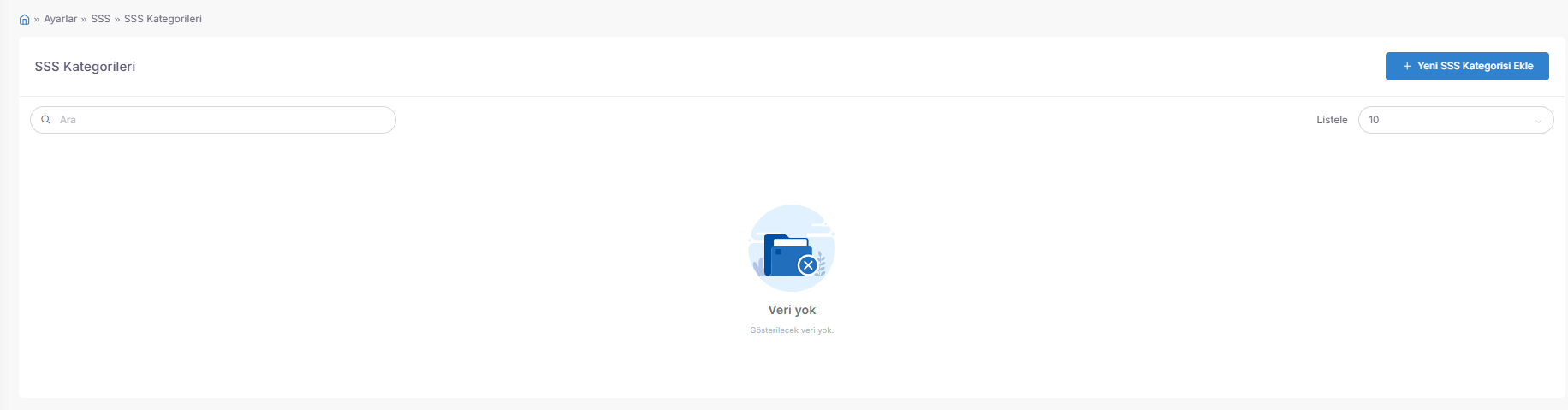 Access URL; https://app.spechy.com/settings/faq/categories screenshot 1