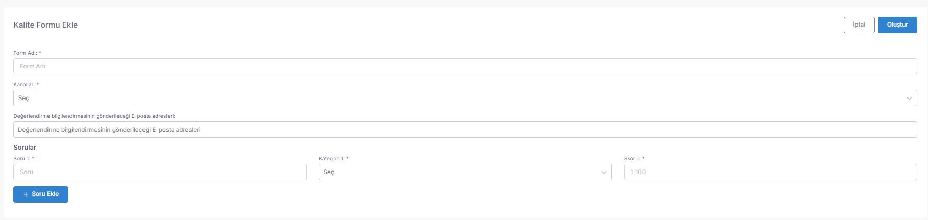 📝 1. Quality Forms (Construction of Evaluation Criteria) screenshot 2