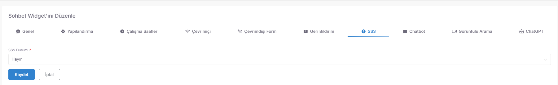 S.S.S. Module: You create a self-service layer that reduces operational load by providing a ready-made question-answer list before connecting to the representative. screenshot 2