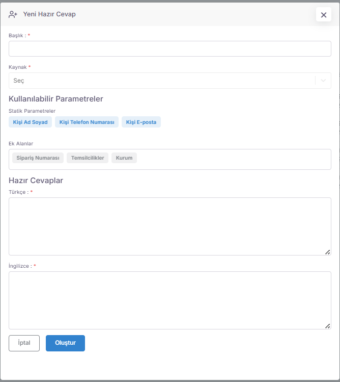 Quick Access: In the correspondence screen, the representative does not need to write long texts; he can send the message instantly by selecting the relevant title from the list of ready-made answers. screenshot 1