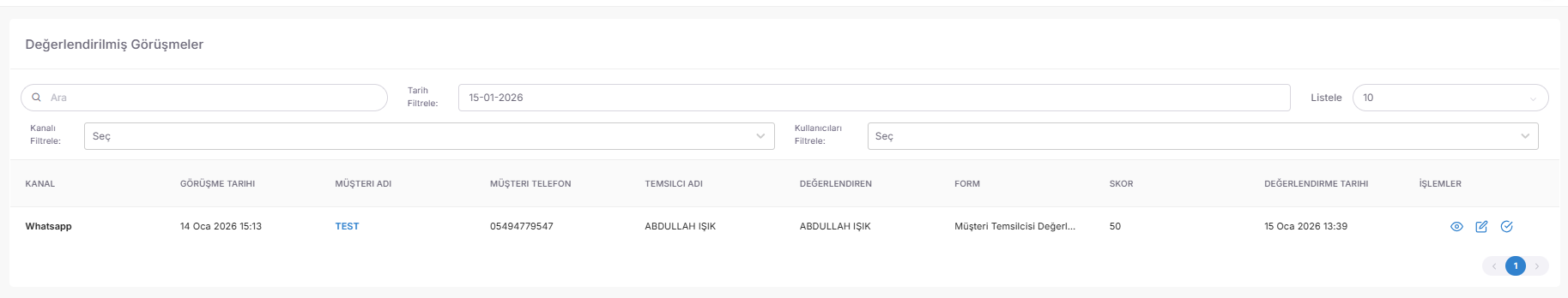 ✅ 4. Evaluated Interviews (Performance Archive) screenshot 1