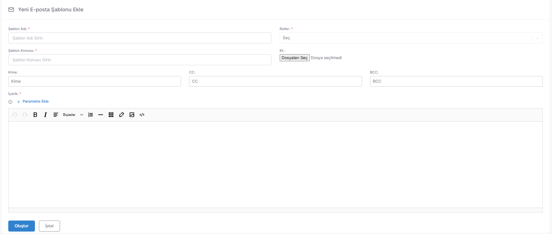 HTML & Rich Editor: You can design visually rich and professional email bodies suitable for your corporate identity. screenshot 1