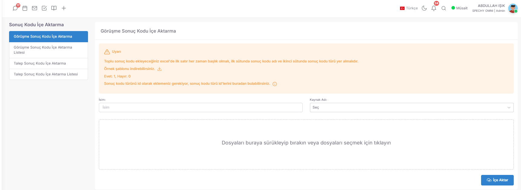 ⚙️ Technical Configuration and Import Tools screenshot 1