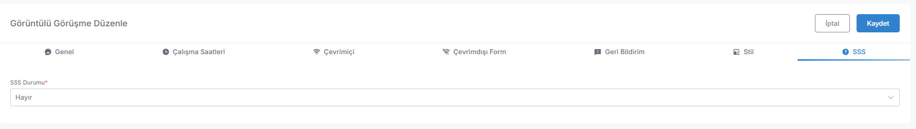 S.S.S. Integration: Before the user starts the search, they can be redirected to the Frequently Asked Questions section, ensuring that simple problems are solved without the need for video search (Self-Service). screenshot 1