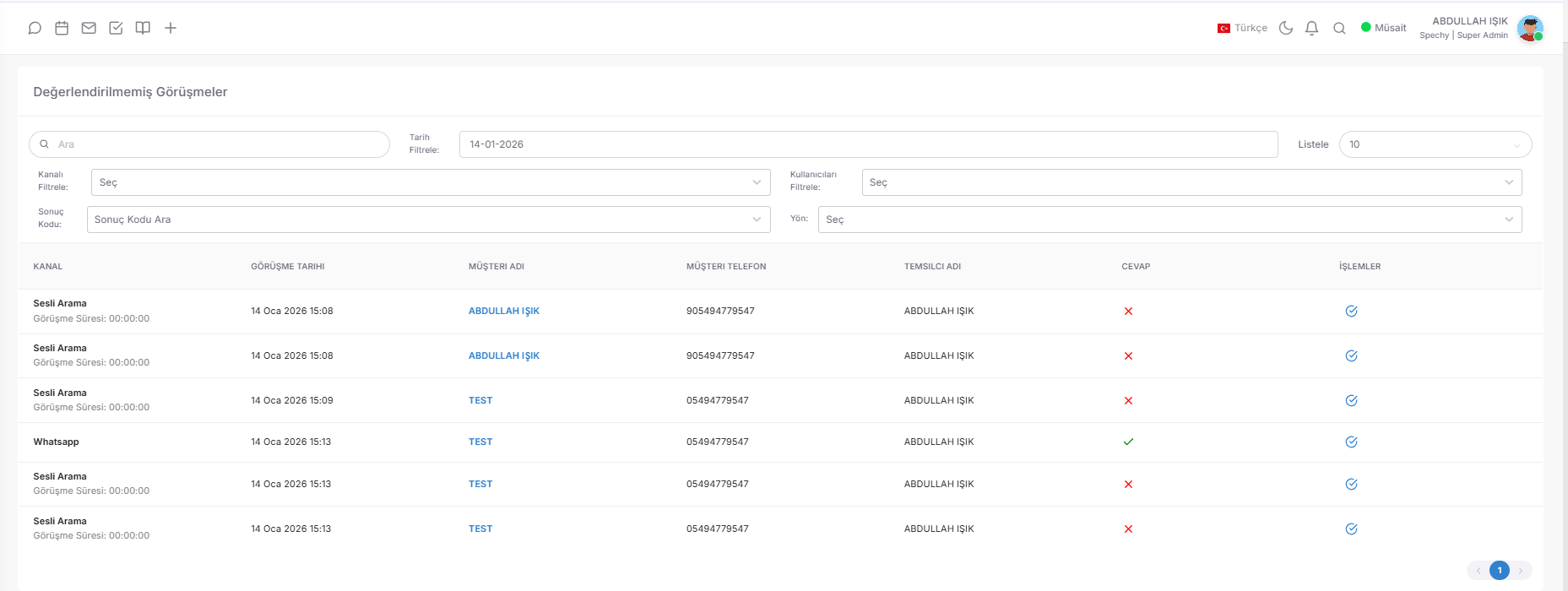 🔍 2. Unreviewed Meetings (Audit Pool) screenshot 1