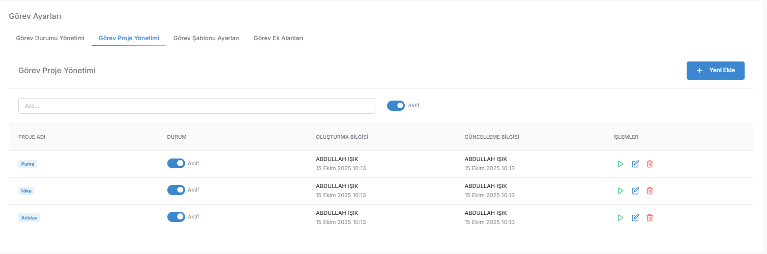 Centralized Control: You can manage which project has how much active work on the project list, which ones have been completed, from a single screen; you can receive project-based profitability and performance reports. screenshot 1