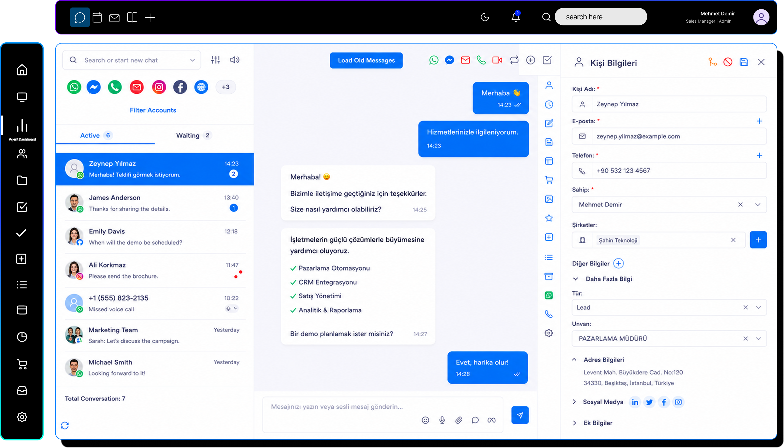 Spechy customer experience command center · live agent call and conversations